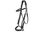 Hans Melzer Horse Equipment Hans Melzer Trense Rüspel schwarz/silber hannoversches Reithalfter Pony