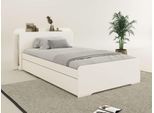 Bett OTTO HOME "Ismund, Stauraum im Kopfteil, Stauraumbett", weiß, B:169cm H:87cm L:220cm, Betten, Bett, inklusive Lattenrost, teilmassiv, Bettkasten optional