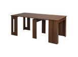 Homcom Esstisch, Braun, Holzwerkstoff, Nachbildung, 6-Sitzer, Rechteckig, eckig, 85x75x180 cm, Esszimmer, Tische, Esstische