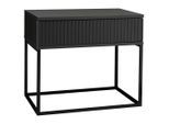 Livetastic , Graphitfarben, Schwarz , Metall, Holzwerkstoff , 1 Schublade(n) Schubladen , 60x52x38.5 cm ,