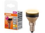 LEDVANCE LED-Leuchtmittel "LED STAR Flat Flat Frosted 26", Energieeffizienz: G (A-G), klar, schwarz, weiß, Ø:3,5cm, Leuchtmittel