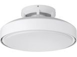 EGLO LED Deckenleuchte "MORENCI Leuchte und Ventilator - ABS - LED;LED - 1X43W;1X2,9W - IP20", weiß matt, 2, Ø 48cm H: 24cm, 1 Stk., Leuchten, Deckenventilator, Deckenleuchte, Wohnzimmer, Schlafzimmer, H24 x Ø48cm, LED Deckenleuchte