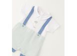 Strampler MINIBANDA "BABY BOY SUMMER ROMPERS", Kinder, Gr. 9, EURO-Größen, bunt (optical weiß), 100% Baumwolle, Overalls