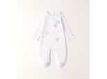 Strampler MINIBANDA "BABY GIRL ROMPERS", Kinder, Gr. 9, EURO-Größen, weiß (optical weiß), 95% Baumwolle, 5% Elasthan, Overalls