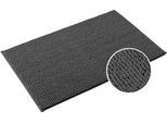 Badematte OTTO HOME "Vanessa Chenille, Badvorleger, Badezimmer Teppich, Duschvorleger" Gr. 2, grau (anthrazit), H:15mm, Polyester, Badematten, Badematte, Uni Farben, besonders weich