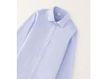 Businessshirt IDO "BABY BOY LONG SLEEVE SHIRT", Jungen, Gr. 4A, blau, 100% Baumwolle, Shirts