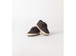 Krabbelschuh MINIBANDA "BABY BOY ACCESSORIES", Baby, Gr. 16, dunkelgrau, 100% Polyester, Schuhe