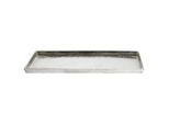 Ambia Home Tablett, Nickel, Metall, Uni, rechteckig, 29x3x59 cm, Tischkultur & Servieren, Tabletts