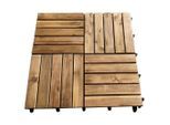 Terrassenfliese 50X50Cm 6-Er Set, Akazie, Holz, Kunststoff, Akazie, massiv, 50x50x2.4 cm, Gartenzubehör, Terrassenboden & Balkonbodenbelag, Terrassenfliesen