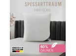 Daunenkissen SPESSARTTRAUM "FIRST CLASS", weiß, B:60cm L:60cm, Bezug: 100% Baumwolle. Füllung: 60% Daunen, 40% Federn, Kopfkissen, hergestellt in Deutschland, allergikerfreundlich