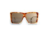 Gucci, Havana bruine oversized zonnebril