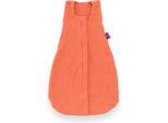 Babyschlafsack TRÄUMELAND "Sommerschlafsack LIEBMICH Baumwollmusselin, in den Größen 60-110", Baby, Gr. L: 90cm, orange (aprikose), Bezug: 100% Baumwolle, Schlafsäcke