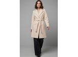 Geknoopte Midi Coat met Jas kraag