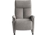 TV-Sessel SIT & MORE "Cremona Comfort", grau, B:76cm H:119cm T:84cm, 100% Polyester, Sessel, TV-Sessel, wahlweise manuell oder elektrischer Funktion mit Akku