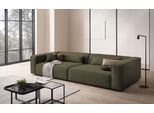 3-Sitzer "PIARA XXL Cord, Sofa mit Kedernaht", grün (khaki), B:316cm H:66cm T:136cm, 100% Polyester, LEGER HOME BY LENA GERCKE, Sofas, 3-Sitzer, schwarze Füße, bequemer Sitzkomfort, extra tiefe Sitzfläche