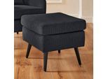 Hocker OTTO HOME "Salla", schwarz, B:58cm H:49cm T:58cm, Samtcord (92% Polyester 8% Polyamid);Struktur (100% Polyester);Struktur Hahnentritt (100% Polyester);Struktur fein (100% POlyester);Samtoptik (100% Polyester);Fellimitat (100%Polyester), Hocker, Hocker, Bezug auch in Luxus-Microfaser in Teddyfelloptik