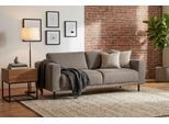 3-Sitzer OTTO HOME "Sveeva, B.214 cm, schwarze Metallfüße", braun, B:214cm H:78cm T:90cm, 100% PES, Sofas, 3-Sitzer, langlebiger Webstoff, mit Wellenunterfederung, viele Farben