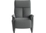 TV-Sessel SIT & MORE "Cremona Comfort", grau, B:76cm H:114cm T:84cm, 98% Polyester, 2% Polyamid, Sessel, TV-Sessel, wahlweise manuell oder elektrischer Funktion mit Akku