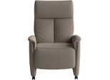 TV-Sessel SIT & MORE "Cremona Comfort", braun (taupe), B:76cm H:119cm T:84cm, 98% Polyester, 2% Polyamid, Sessel, TV-Sessel, wahlweise manuell oder elektrischer Funktion mit Akku