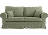 3-Sitzer OTTO HOME "Shadmoor", grün, B:210cm H:102cm T:92cm, 100% Polyester, Sofas, 3-Sitzer, Hussenoptik, in uni oder mit Blumendruck