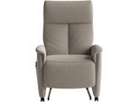 TV-Sessel SIT & MORE "Cremona Comfort", beige (taupe), B:76cm H:112cm T:84cm, 100% Polyester, Sessel, TV-Sessel, wahlweise manuell oder elektrischer Funktion mit Akku