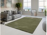 Teppich OCI DIE TEPPICHMARKE "KOMFORT", grün (dunkelgrün, grün), B:200cm H:20mm L:290cm, Obermaterial: 100% Polypropylen, Teppiche, Teppich, Uni-Hochflor, Langflor, Shaggy, auch in rund und als Läufer erhältlich