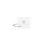 Umhängetasche PHILIPP PLEIN "Schultertasche", Damen, 01, weiß, Taschen Umhängetasche