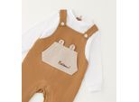 Strampler IDO "BABY BOY ROMPERS", Kinder, Gr. 50, EURO-Größen, braun (caramel), 95% Baumwolle, 5% Elasthan, Overalls