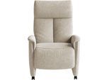 TV-Sessel SIT & MORE "Cremona Comfort", beige (silber), B:76cm H:110cm T:84cm, 100% Polyester, Sessel, wahlweise manuell oder elektrischer Funktion mit Akku