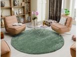 Hochflor-Teppich OCI DIE TEPPICHMARKE "MONTIS", grün (hellgrün), H:45mm Ø:160cm, Obermaterial: 100% Polypropylen, Teppiche, uni, Langflor, Shaggy, auch in rund, quadratisch und Läufer erhältlich
