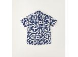 Businessshirt SARABANDA "BABY BOY SUMMER SHIRT", Jungen, Gr. 4A, weiß, navy blau, 69% Baumwolle, 27% Polyamid, 4% Elasthan, Shirts