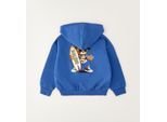 Sweatshirt SARABANDA "BABY BOY SWEATER", Jungen, Gr. 8A, blau (avion), 100% Baumwolle, Sweatshirts Sweatshirt