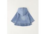 Sweatshirt IDO "BABY GIRL SWEATER", Mädchen, Gr. 1, blau (clear washed), 99% Baumwolle, 1% Elasthan, Sweatshirts Sweatshirt