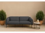 2-Sitzer OTTO HOME "Lumi", blau (basalt), B:186cm H:73cm T:96cm, 100% Polip, Sofas, Outdoor Gartensofa, wetterfeste Materialien, Breite 186 cm