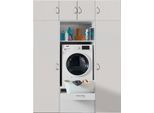 Mehrzweckschrank WIMEX "Multiraumkonzept, praktische Waschmaschinenlösung, Breite: 170cm", weiß, B:170cm H:225cm T:69cm, Schränke, Mehrzweckschrank, erhältlich in den Farben grafit oder weiß