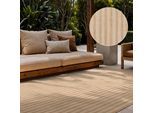 Teppich TED BAKER "Linley, Wendeteppich", jute weiß, B:120cm H:8mm L:170cm, Polypropylen, Teppiche, Teppich, Designteppich, Wetterfest, Pflegeleicht, Modern, Wohnzimmer, Terrasse