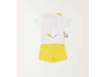 Shorts IDO "BABY BOY SUMMER SET", Mädchen, Gr. 3, EURO-Größen, gelb (optical weiß), 100% Baumwolle, Hosen Shorts