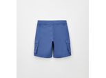 Shorts SARABANDA "BABY BOY SUMMER TROUSER", Mädchen, Gr. 5A, EURO-Größen, blau, 98% Baumwolle, 2% Elasthan, Hosen Shorts