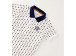 Businessshirt IDO "BABY BOY SUMMER T-SHIRT", Jungen, Gr. 4A, weiß, blau, 97% Baumwolle, 3% Elasthan, Shirts