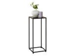 Landscape Blumenständer, Schwarz, Metall, 25x60x25 cm, Wohnzimmer, Wohnzimmertische, Blumenständer