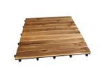 Terrassenfliese 50X50Cm 6-Er Set, Akazie, Holz, Kunststoff, Akazie, massiv, 50x50x2.4 cm, Gartenzubehör, Terrassenboden & Balkonbodenbelag, Terrassenfliesen