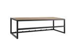 Mid.you Wandgarderobe, Schwarz, Wildeiche, Metall, Holzwerkstoff, 77x28x22 cm, Reach, Hutablage, Garderobe, Garderobenleisten & Garderobenhaken