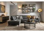 Ecksofa HOME AFFAIRE "OLAND Luxus-Microfaser L-Form, B: 289 cm, Skandi-Design", grau (anthrazit), B:289cm H:85cm T:210cm, Struktur weich (100% Polyester);Luxus-Microfaser (100% Polyester);Webstoff (100% Polyester), Sofas, Ecksofa, Struktur, Flachgewebe, Luxus-Microfaser, Boucle