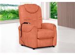 TV-Sessel SIT & MORE "Bastian", orange (terrakotta), B:75cm H:110cm T:92cm, Kunstleder SOFTLUX;Luxus-Microfaser ALTARA NUBUCK (100% Polyester);Luxus-Microfaser ALTARA NUBUCK (95% Polyester / 5% Baumwolle), Sessel, TV-Sessel, wahlweise manuell verstellbar oder mit Motor und Aufstehhilfe