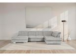 Wohnlandschaft DIE PLANBAR "MP-IN17004 U-Form, Breite 382 cm, mit Kaltschaum-Polsterung", grau, B:382cm H:84cm T:260cm, 88% Polyester, 12% Polyamid, Sofas, Wohnlandschaft, inkl. Sitztiefenverstellung, weitere Funktion wählbar