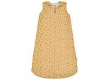 Babyschlafsack STERNTALER "Musselin-Schlafsack 90cm Safari" Gr. 90, gelb (ocker), Schlafsäcke, Baby, L: 90cm, Obermaterial: 100% Baumwolle CO., Babyschlafsack, L:90cm