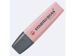 STABILO® BOSS ORIGINAL Textmarker NatureCOLORS Wildflower, Keilspitze, Strichstärke 2-5 mm, Schreibfarbe pink, Anti-Dry-Out Technologie, 1 Stück