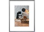 Hama Fotorahmen Sevilla Dekor, für die Wandmontage, B 300 x H 400 mm, Kunststoff, silber-matt