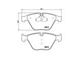MAGNETI MARELLI Bremsbelagsatz, Scheibenbremse 363700506054 für BMW