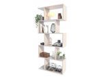 Matkam Möbel Bücheregal, Kaschmir, Holzwerkstoff, 76.4x176x28 cm, Wohnzimmer, Regale, Bücherregale